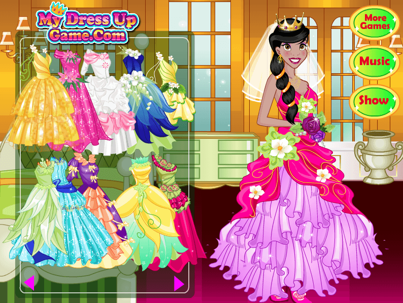 Wedding Tiana Dress Up screenshot