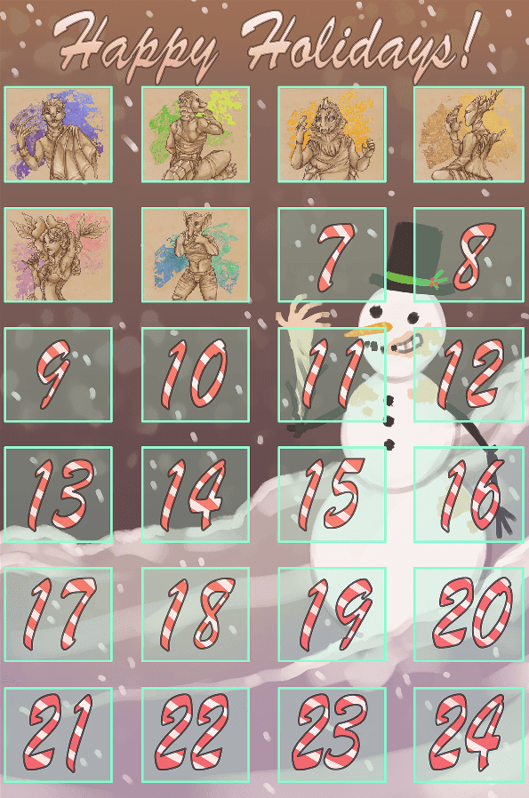 [Commission] [Flash/Interactive] Advent Calendar screenshot