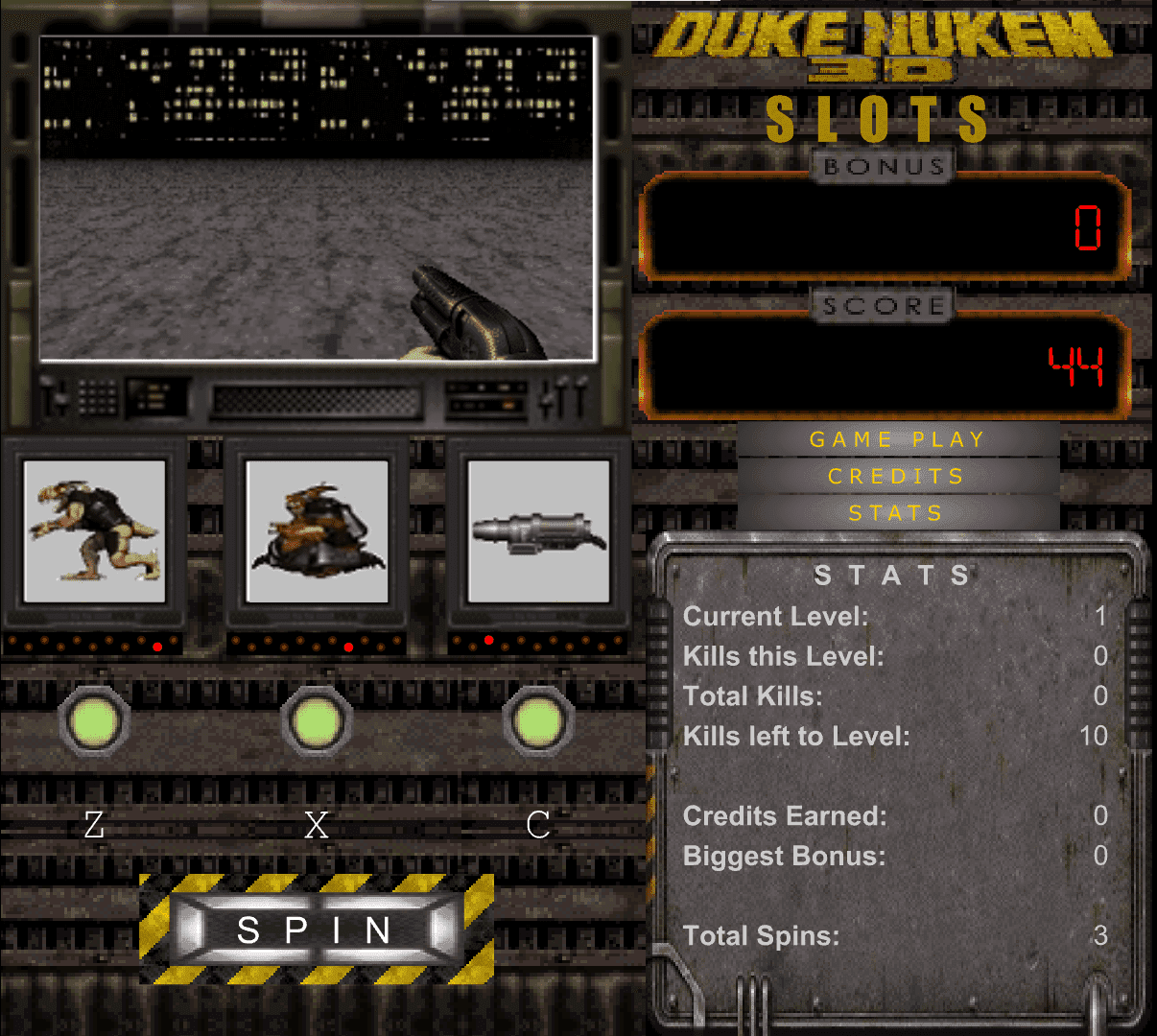 Duke Nukem 3D Slots screenshot
