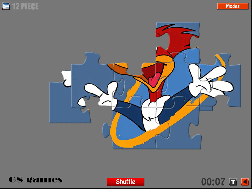 Woody Woodpecker Jigsaw screenshot