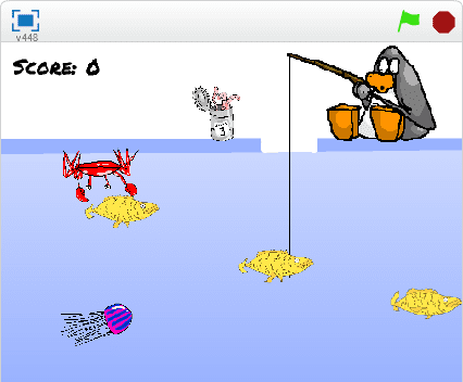 Club Penguin Ice Fishing screenshot