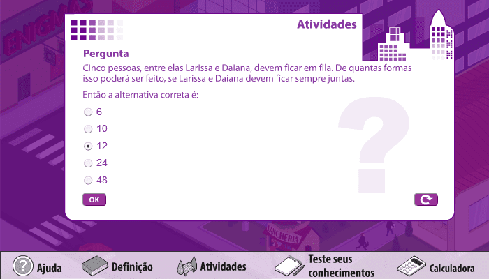 Permutação screenshot