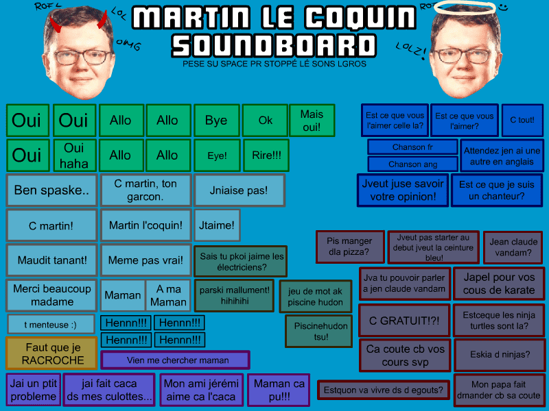 Martin le Coquin Soundboard screenshot