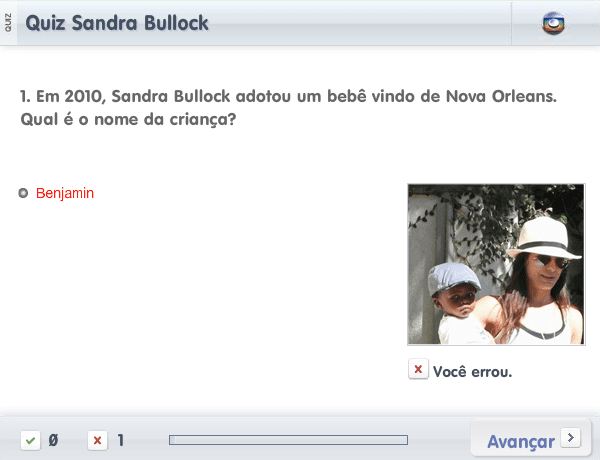 Quiz Sandra Bullock screenshot