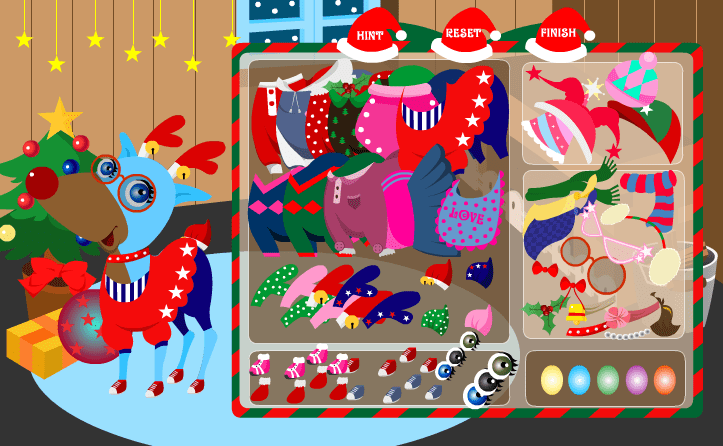 Lovely Reindeer Dress Up game screenshot