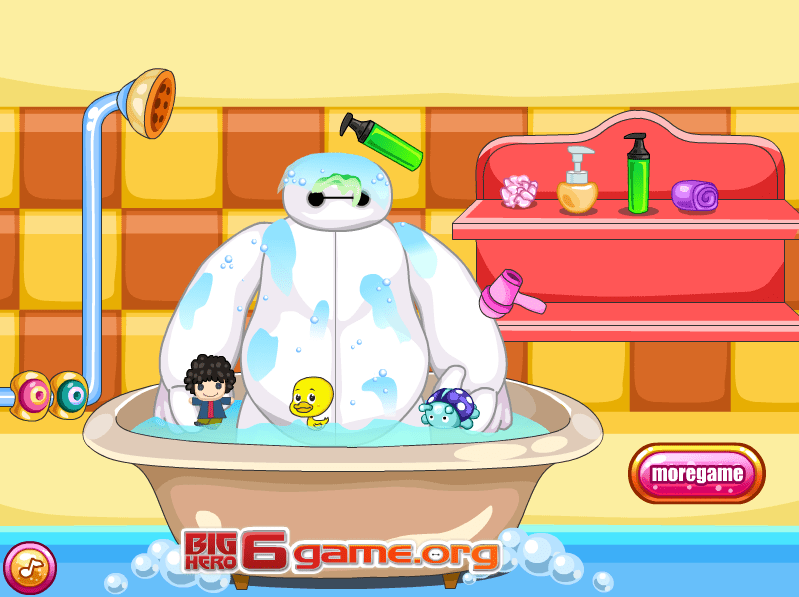 Baymax Take A Shower screenshot
