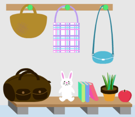 出かける前の部屋