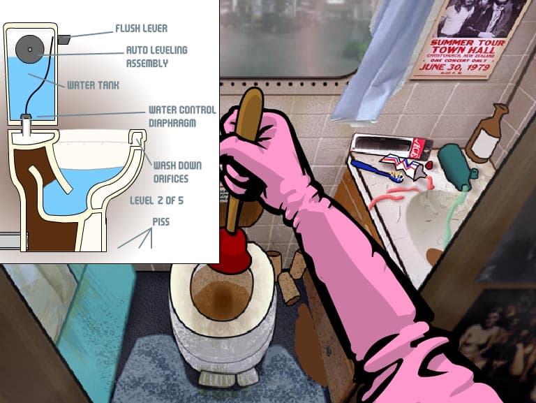 Murdoc's Toilet Game screenshot