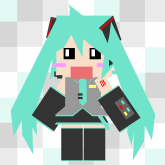 四角で初音ミク