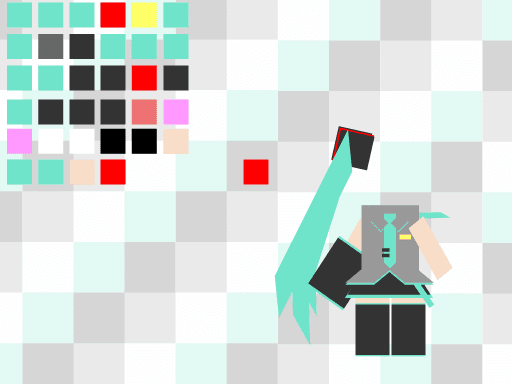 四角で初音ミク screenshot