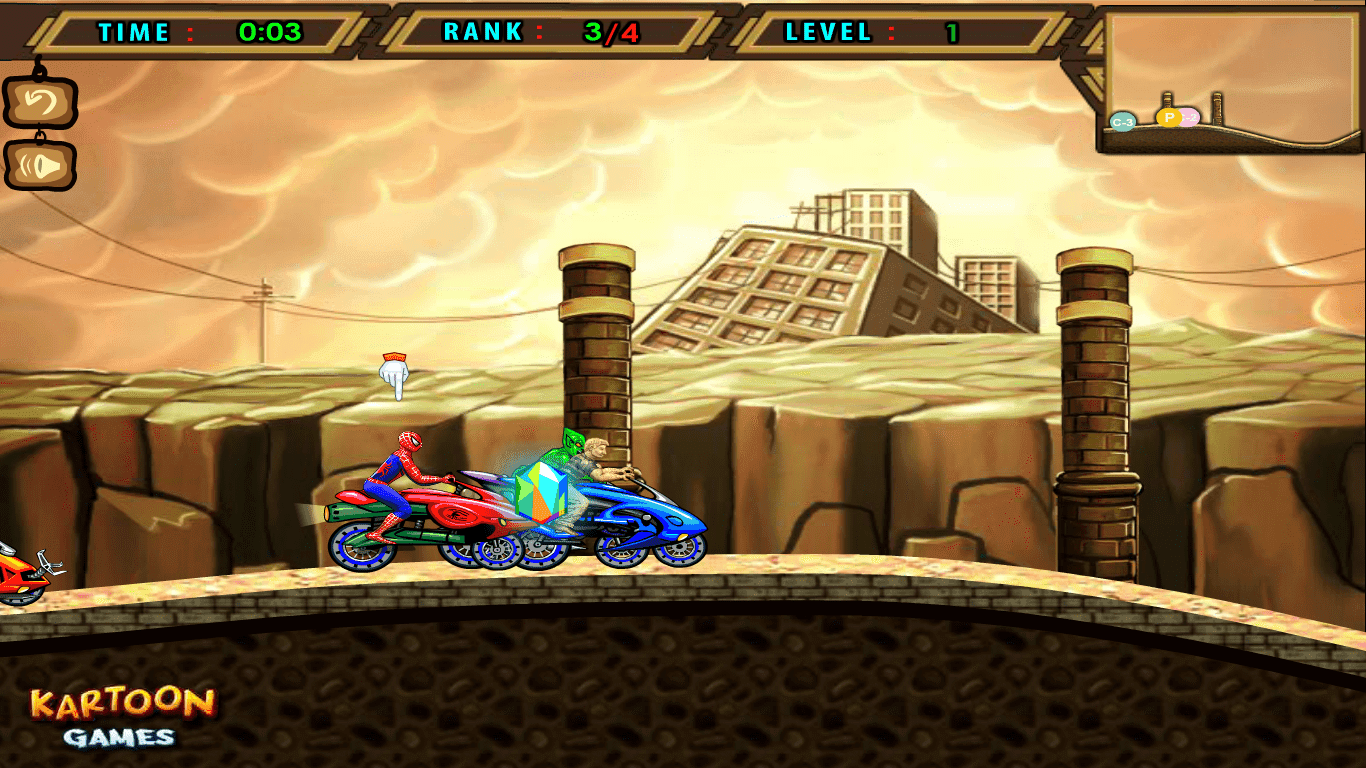 Spiderman Hills Racer screenshot