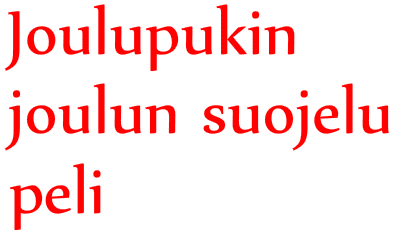 Joulupukin joulun suojelu peli