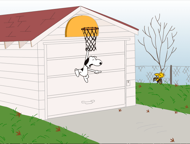 Peanuts: Snoopy and Woodstock in "All-Star Snoopy" screenshot