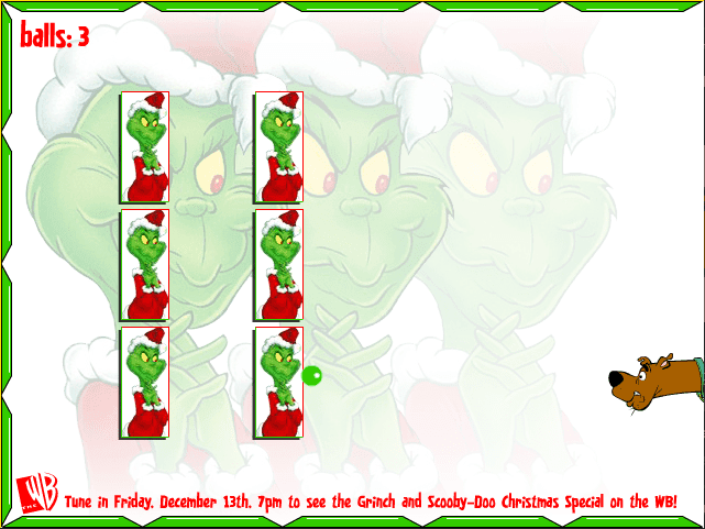 The Grinch Scooby-Doo Pong screenshot