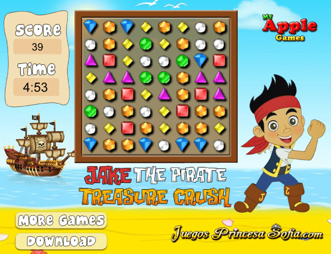 Jake The Pirate: Treasure Crush screenshot