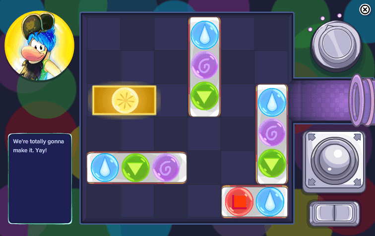 Club Penguin Inside Out Party: Sliding Block Game screenshot