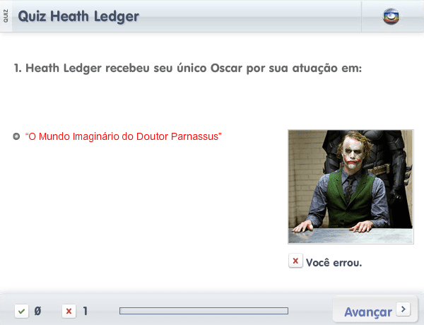 Quiz Heath Ledger screenshot