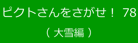 ピクトさんをさがせ！78（大雪編）
