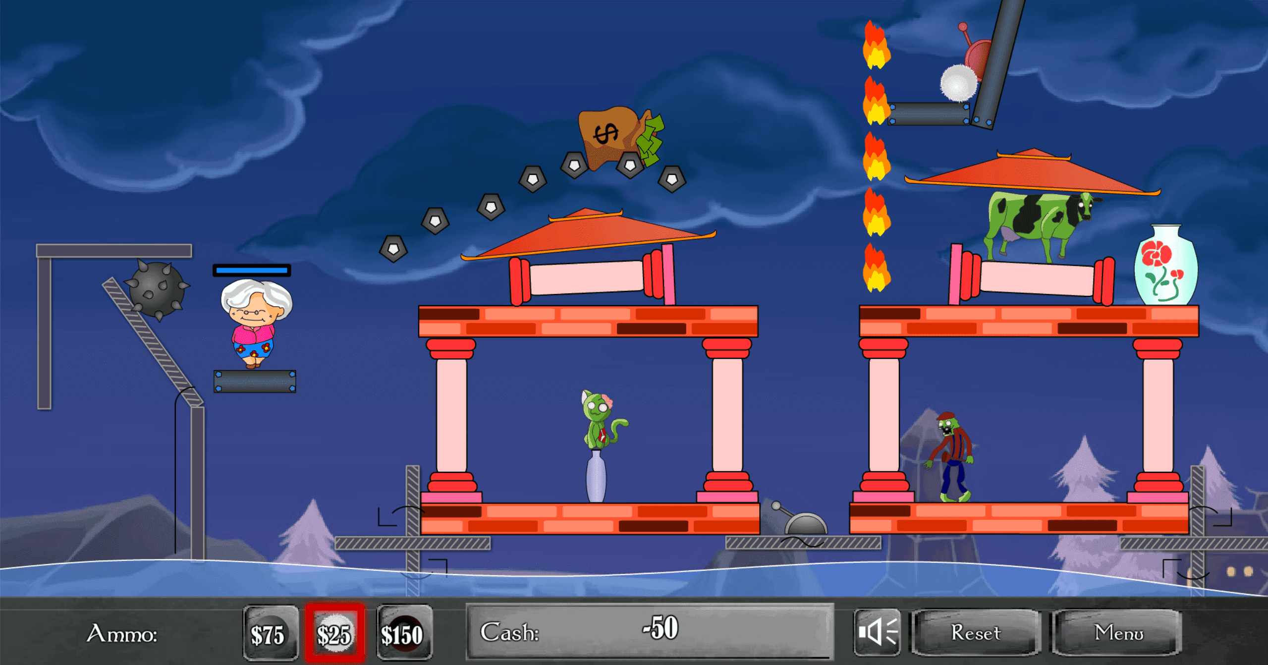 Cannon vs Zombies screenshot
