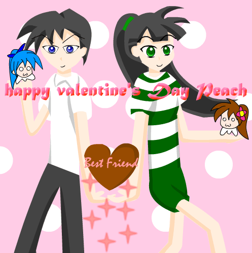 Happy Valentine's Day Peach screenshot