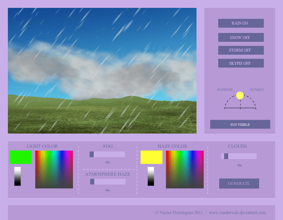 Atmosphere Generator Program screenshot