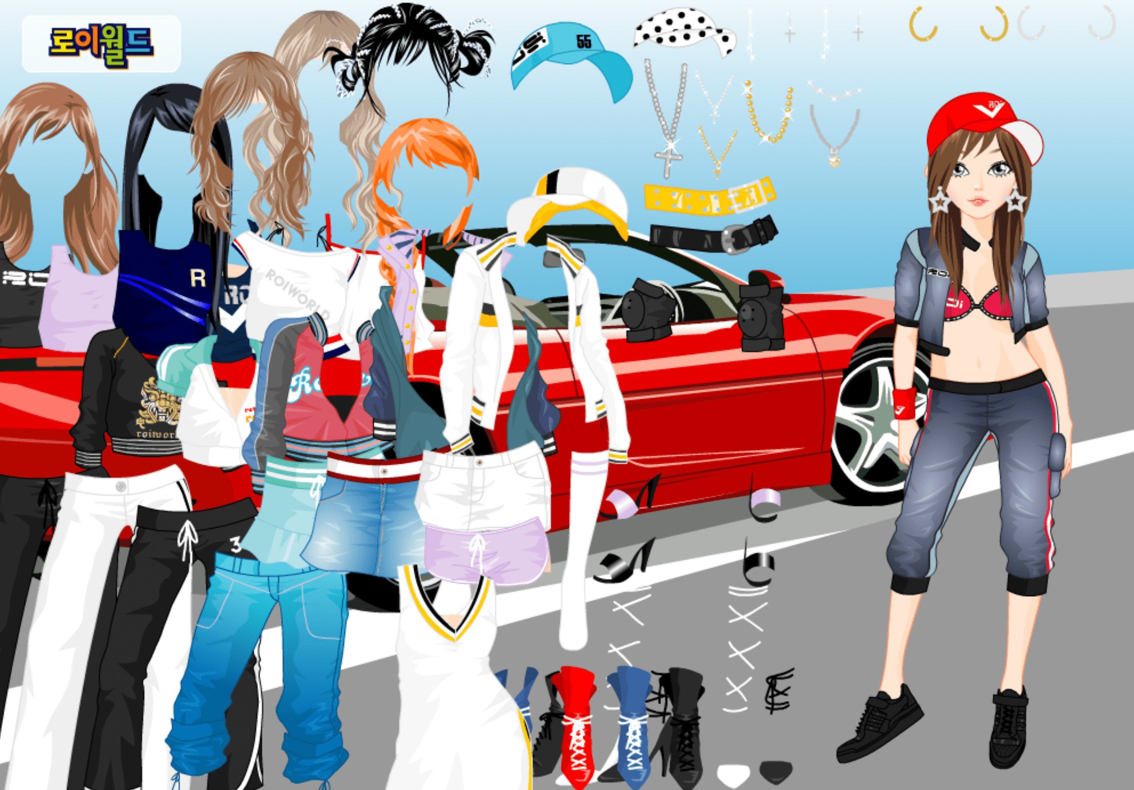 Roiworld Cool Car Girl Dressup screenshot