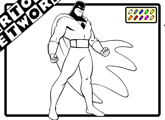 Cartoon Network Coloring: Space Ghost screenshot