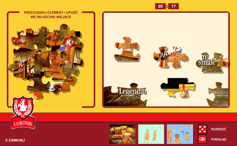 Puzzle do układania screenshot
