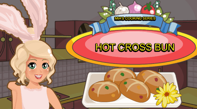 Mia Cooking Hot Cross Bun