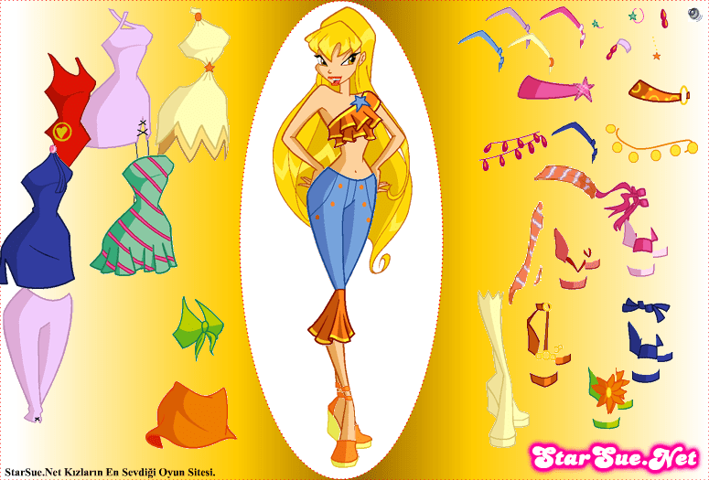 Winx Stella Dressup 2 screenshot