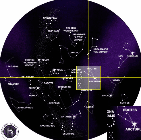 Interactive Constellation Map screenshot