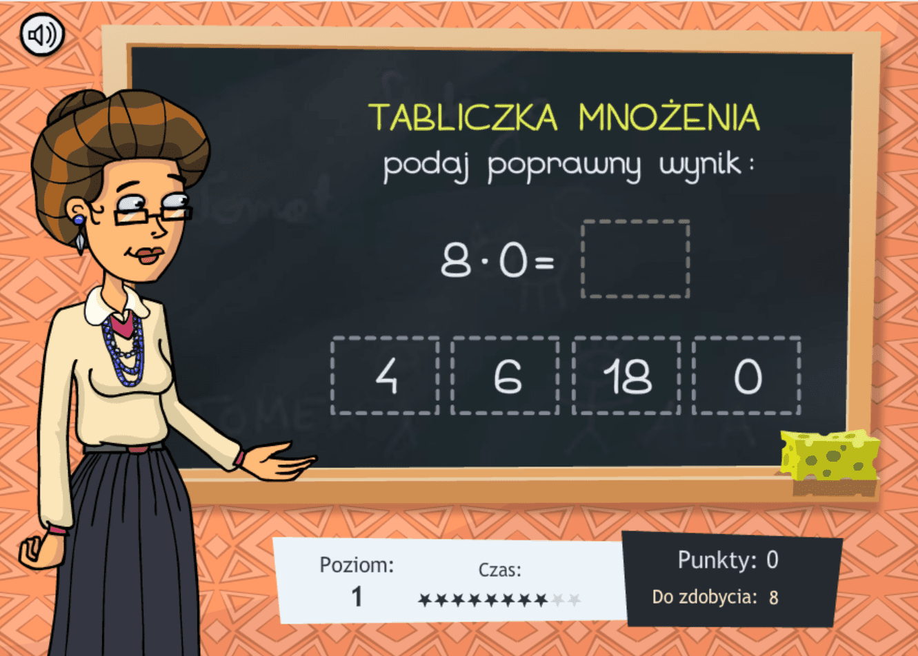 Tabliczka mnożenia screenshot