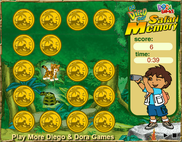 Go Diego Go! Safari Memory screenshot