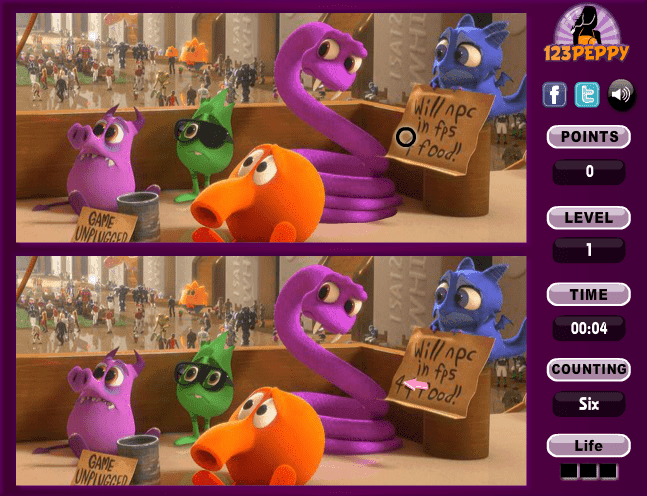 Spot 6 Diff Wreck-It Ralph screenshot