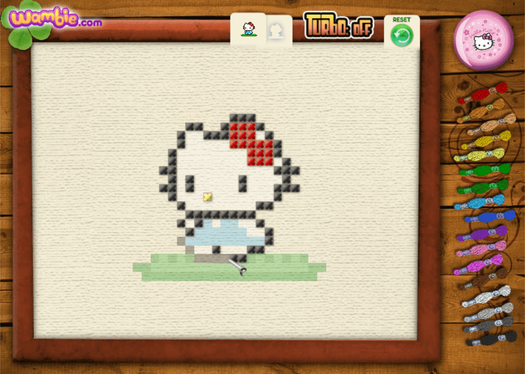 Hello Kitty Cross-Stitch screenshot