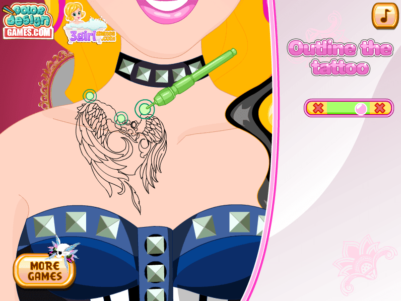 Barbie Tattoo Design screenshot