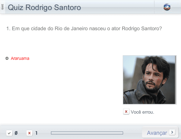 Quiz Rodrigo Santoro screenshot