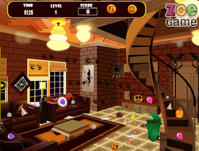 Zoe's Halloween Clean Up screenshot