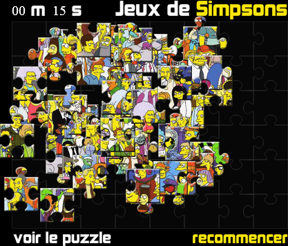 Jeux de Simpsons voir le puzzle screenshot
