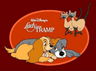 Disney Lady And Tramp Puzzle Greeting Ecard Game 1