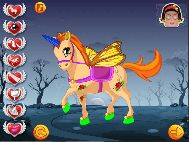 Zoe With Pony Dress Up screenshot
