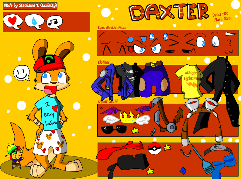 Daxter Dress-Up Flash Game screenshot