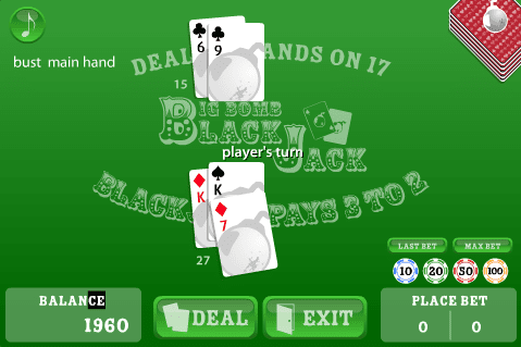 Big Bomb Blackjack screenshot