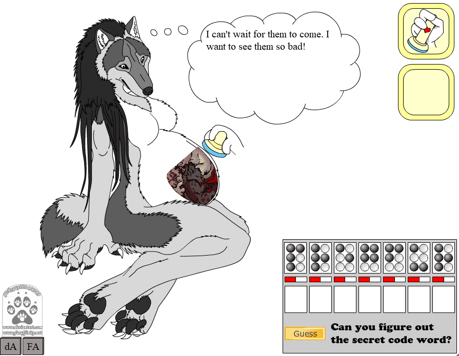 Interactive pregnant momma wolf screenshot