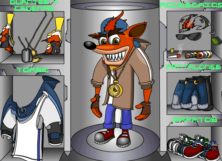 Crash Bandicoot Dress-Up screenshot