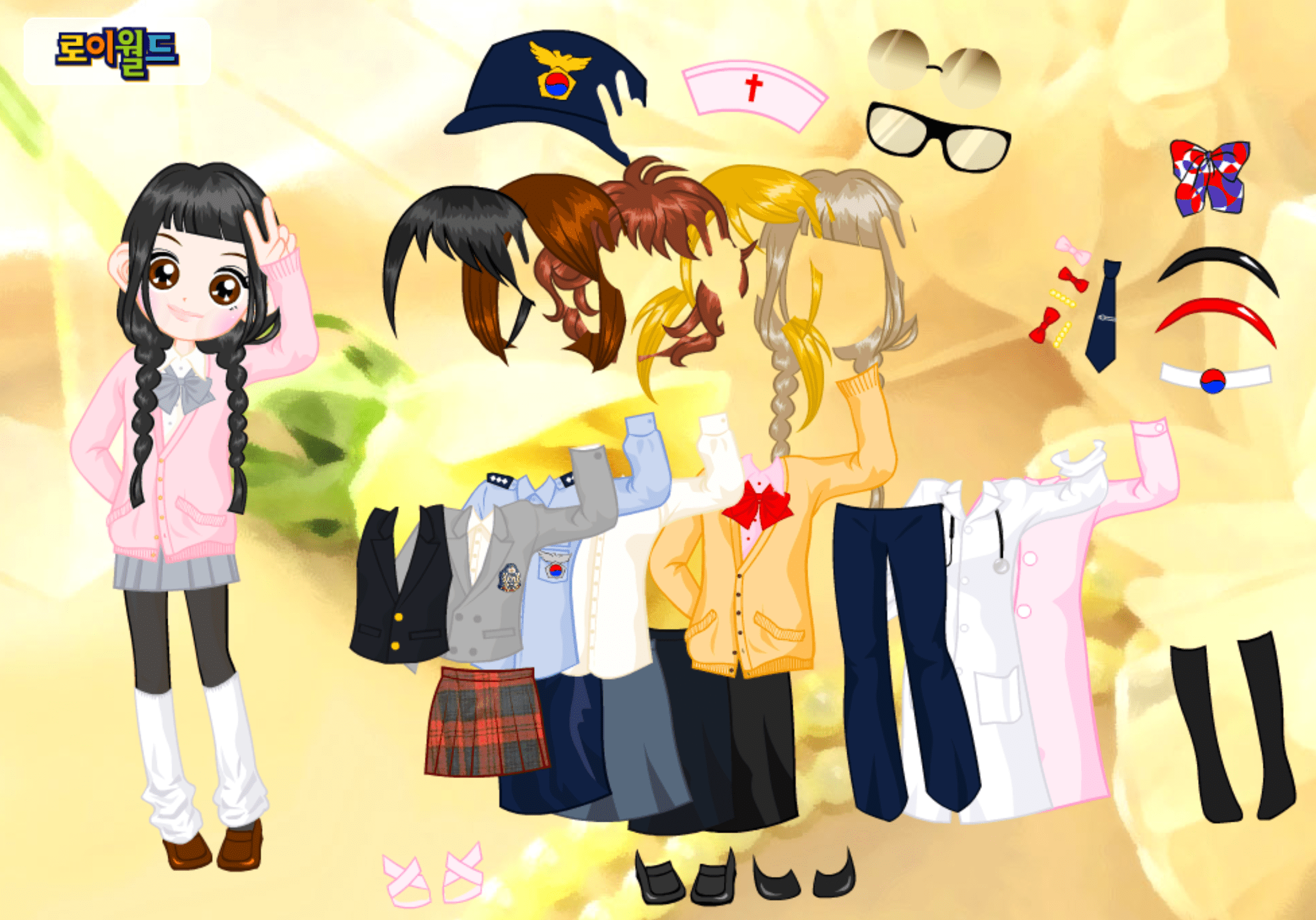 Roiworld School Girl Cutie Dressup screenshot