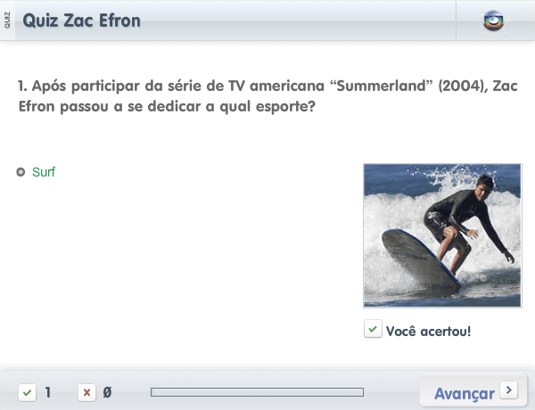 Quiz Zac Efron screenshot