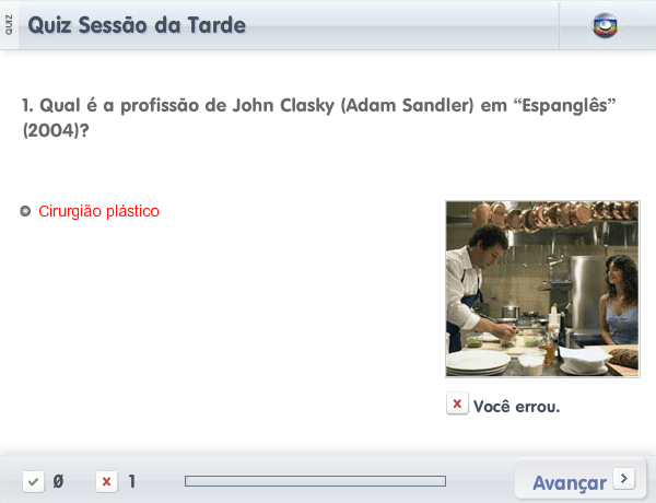 Quiz Sessão da Tarde (2012-04-11) screenshot