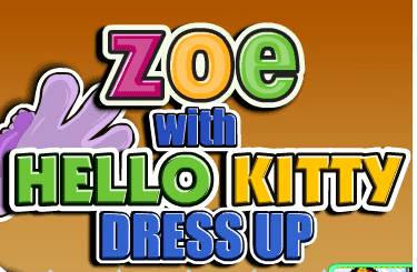 Zoe With Hello Kitty Dress Up