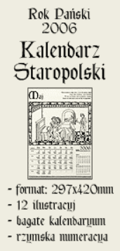 Rok Pański 2006 Kalendarz Staropolski Banner Ad screenshot